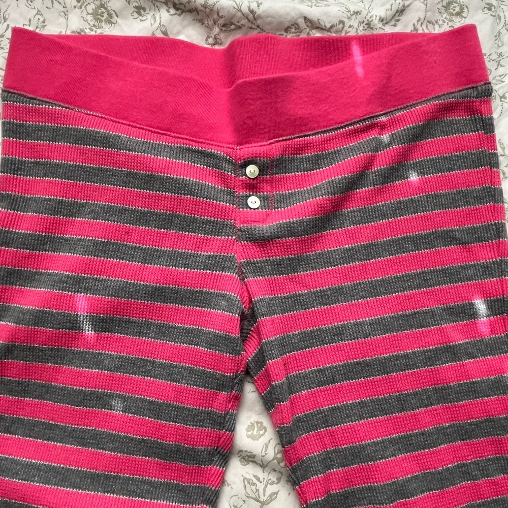 Y2K Pink & Glittery Gray Pj Pants